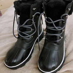 Black Waterproof Boots For Women 