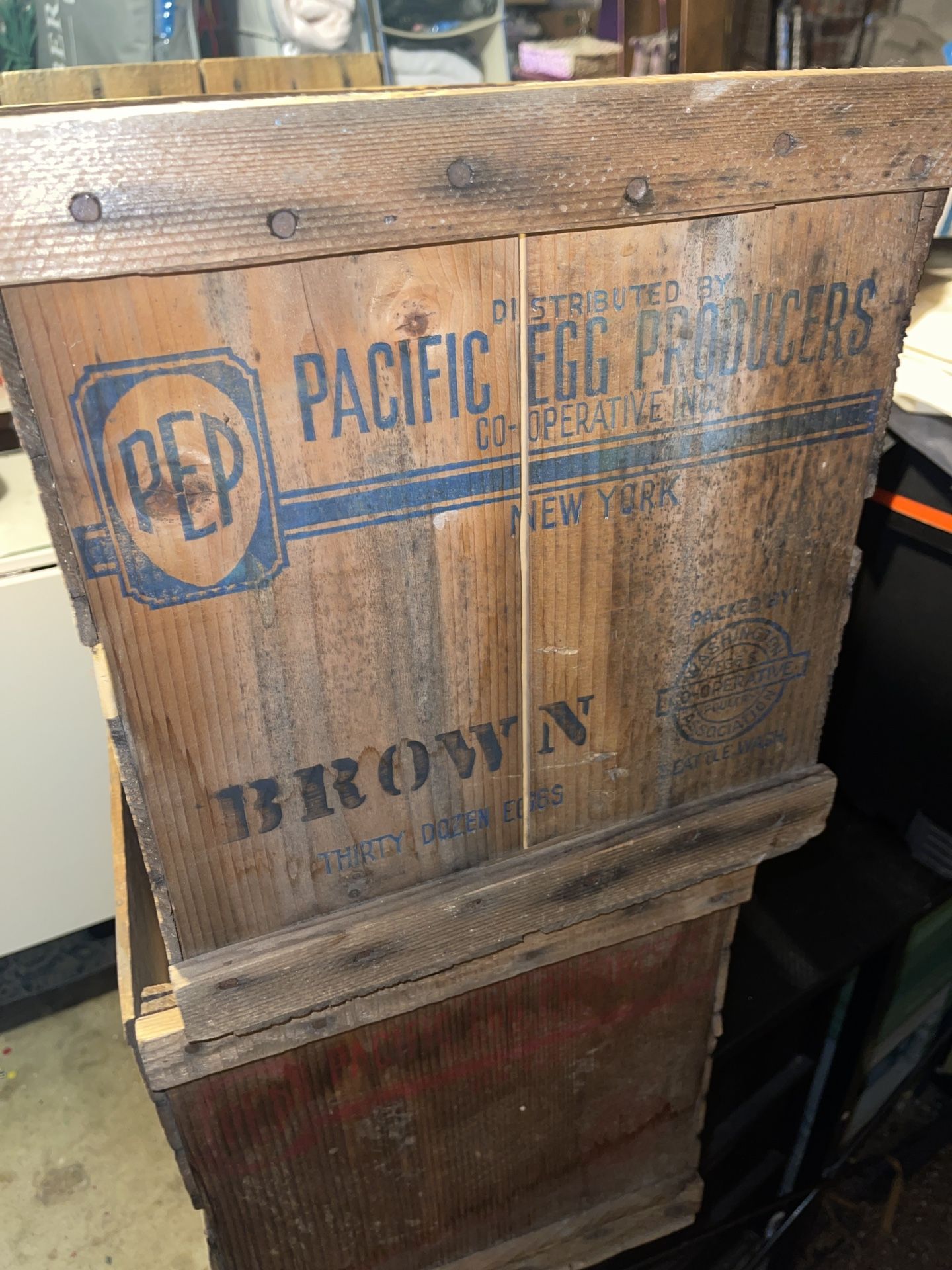 Vintage Egg Box Crates