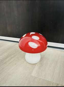 Cute Glass Mushroom Decor / Candle Holder