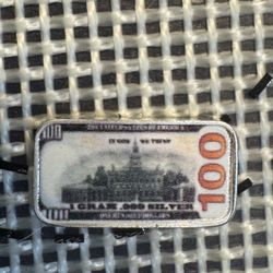 This is a novelty $100 bill .999 Silver