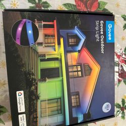 Govee Outdoor LED Strip Lights, 32.8ft Smart LED Outdoor Lights, Bluetooth App Control, IP65 Waterproof LED Lights, RGBIC Color Changing Outdoor Light