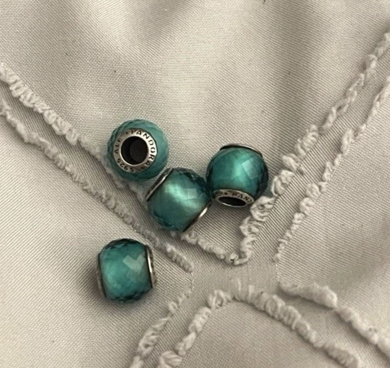 Pandora Teal Charms