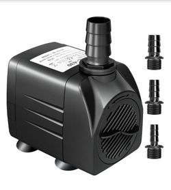 GROWNEER 550GPH SUBMERSIBLE PUMP 30W FOUNTAIN WATER PUMP WITH 3 NOZZLES FOR AQUARIUM FISH TANK POND