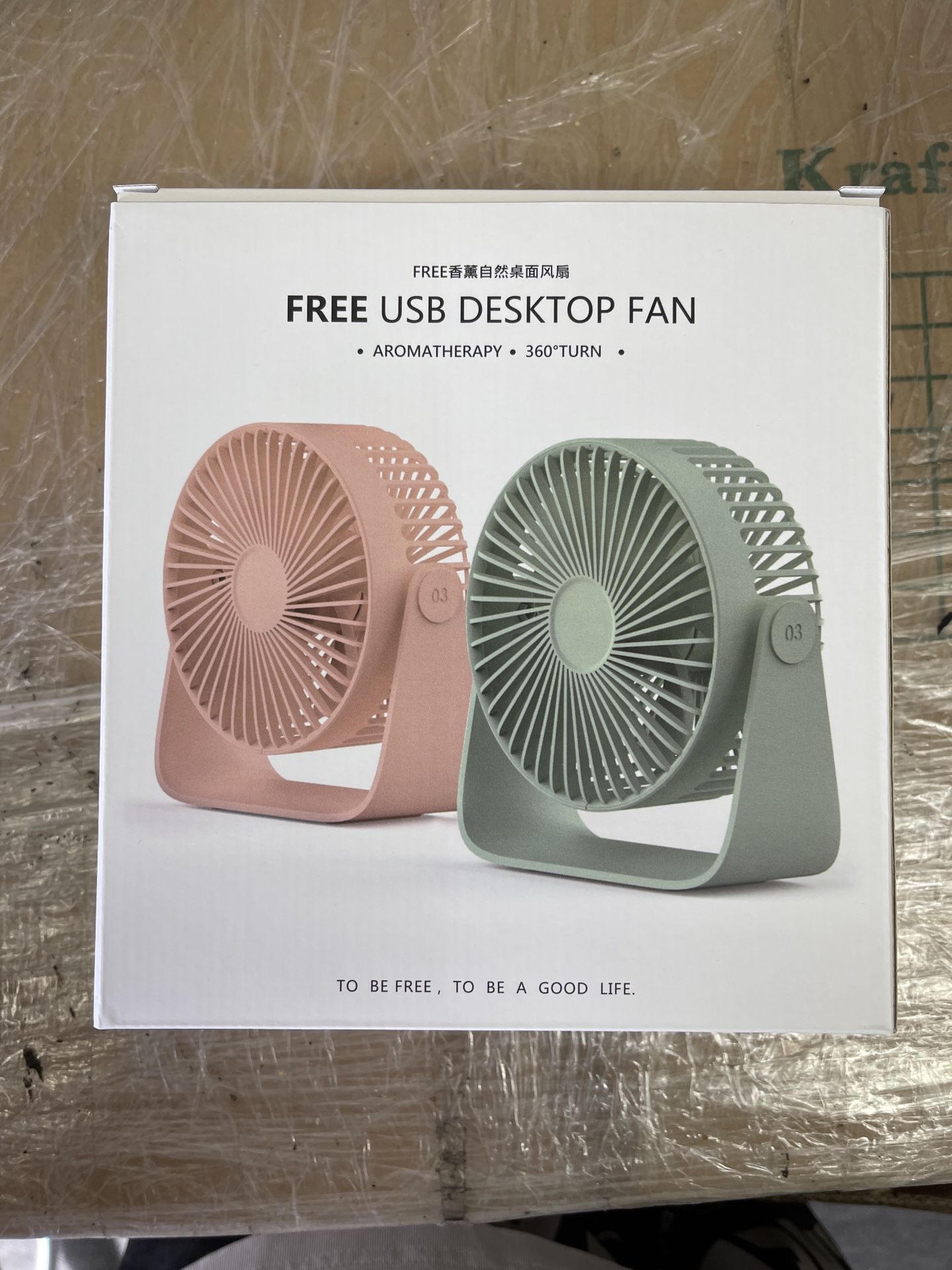 Small Room Air Circulator Fan, 3 Speeds 360° Rotation Table Fan, Low noise