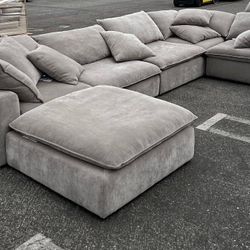 FACTORY DELIVERED BRAND NEW GREY MODULAR SECTIONAL SAME DAY DELIVERY 