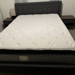 queen head board with mattress
