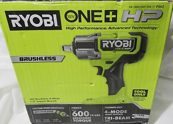 Ryobi ONE+ HP Brushless 1/2" Impact Wrench