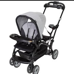 Stand and sit stroller