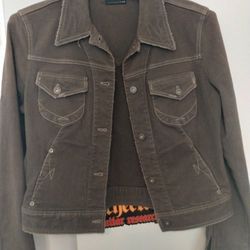 DKNY Women's Distressed Jean Jacket