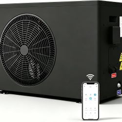  Open box 35000BTU DC Inverter Swimming Pool Heat Pump, Smart WiFi Control Electric Pool Heater for Above Ground and Inground Pool up to 1000