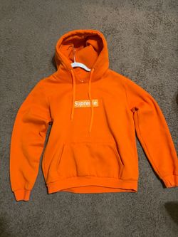 Supreme Box Logo Hoodie Orange