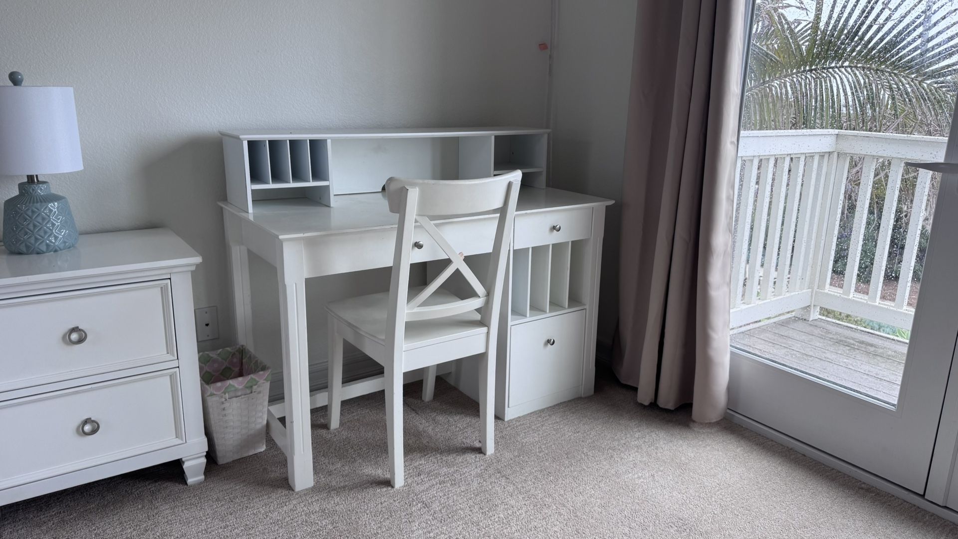 White Desk with Chair