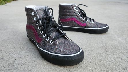 Vans Shoes Size 6 Women 4.5 Men High Top Glitter 80s Party