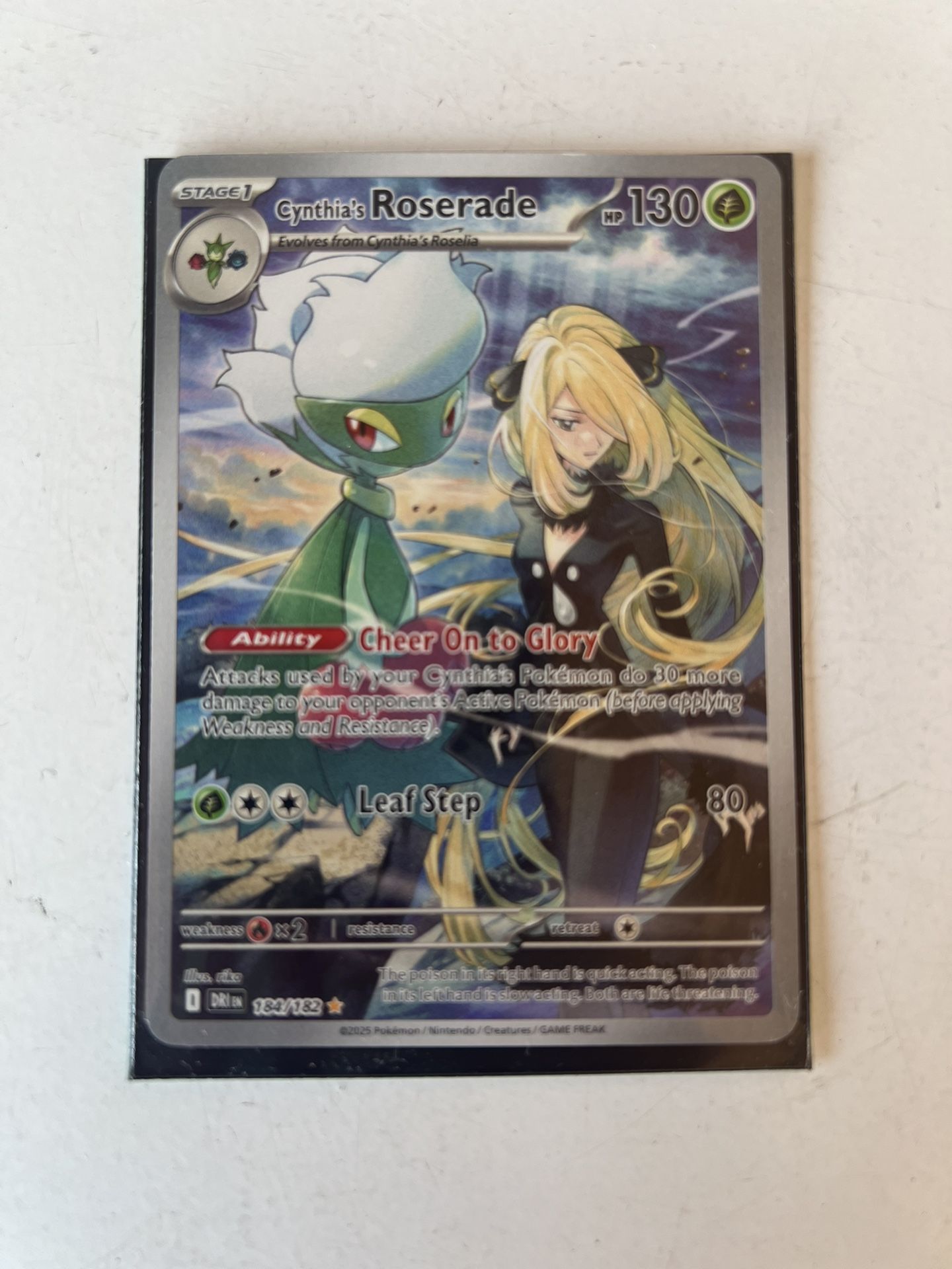 Pokemon Cynthia's Roserade - 184/182 - SV10: Destined Rivals (DRI)