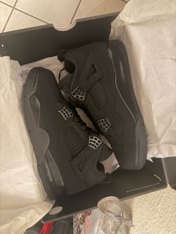 Air Jordan black cat 4’s size 8.5