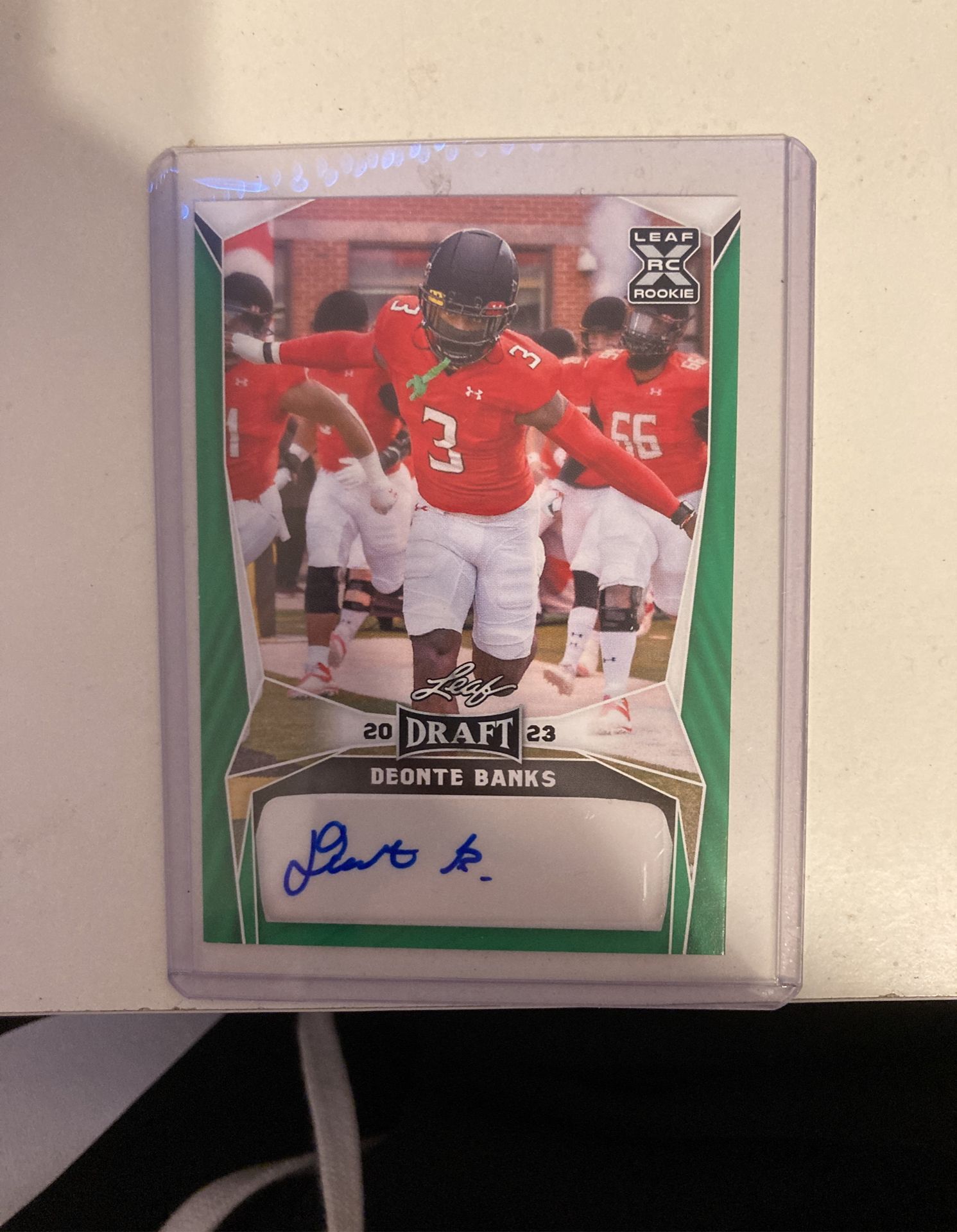 Deonte Banks Autograph Card