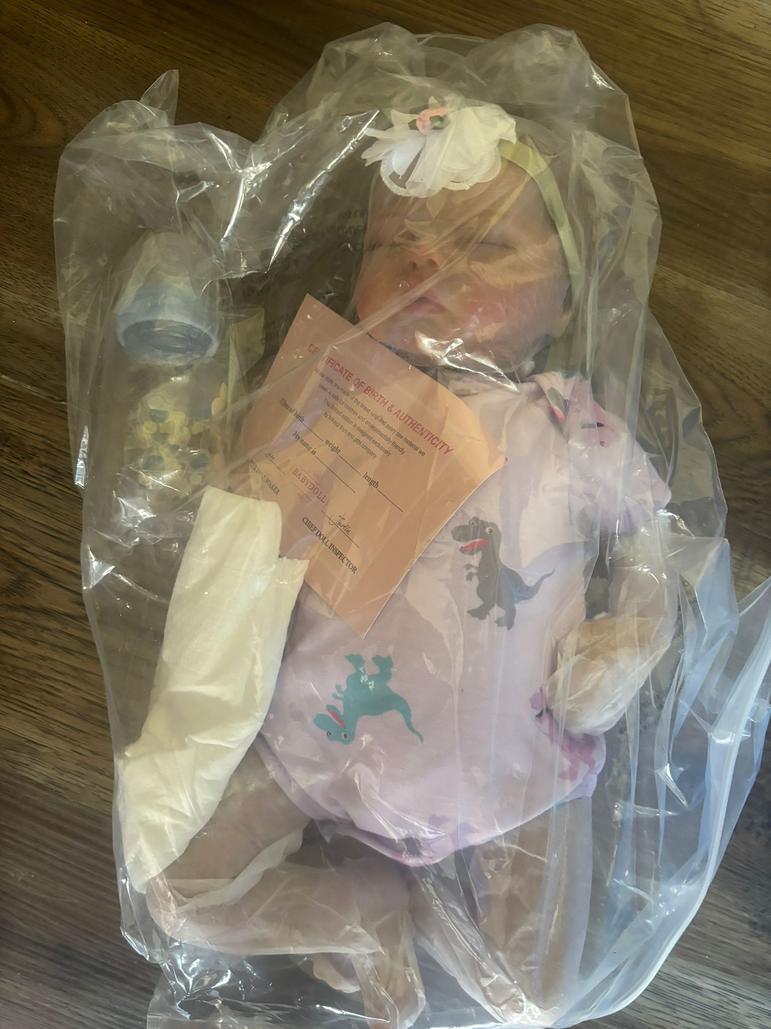 HEAVEN'S BABY Realistic Reborn Sleeping Baby Girl 16" Vinyl &Cloth Doll