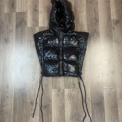 Women's Black Puffer Vest Size Medium