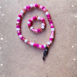 Beaded Bracelet With Ring