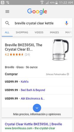 Breville Crystal Clear Glass Tea Kettle