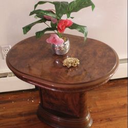 Set Of 2 Dark Cherry Side Table