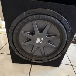 Kicker Subwoofer + Hifonics Brutus Amp (Loaded Box)