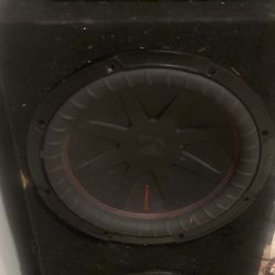 Kicker Comp 12” Subs With Box + Hifonics 1500 Watt Mono Class D Amp