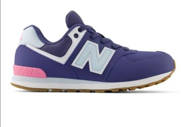³New balance 574 sneakers  Brand New  blue, pink , and light  gray