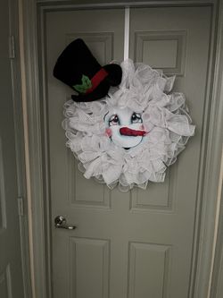 Snowman Wreath