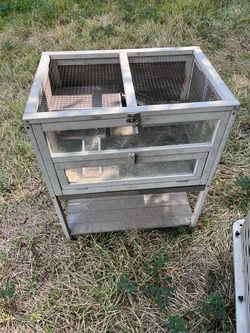 Wooden Small Animal Hutch Cage