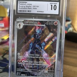 CGC 10 Ceruledge #197 (2024) Pokemon Surging Sparks English