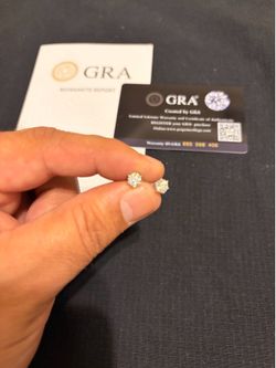Moissanite Silver Earrings