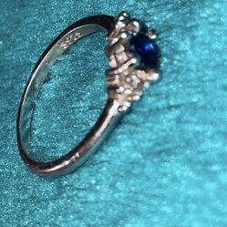 S925 Blue Ring 