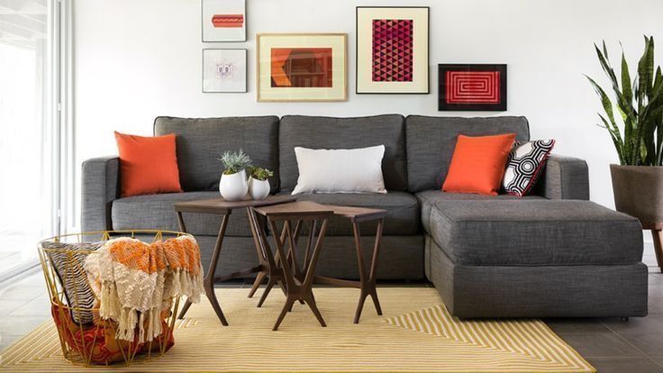 Lovesac Sactionals Seats & Side Cover: Grey Slub Tweed (Cover Only)