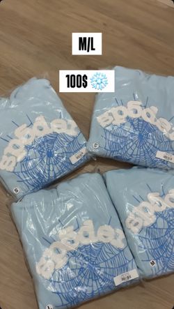 Baby Blue Sp5der Hoodie 🕷️