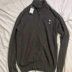 Grey quarter zip
