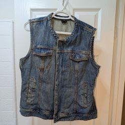 Motorcycle Denim Vest