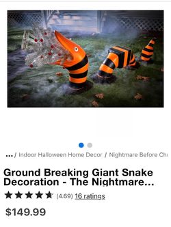 Ground breaker worn NIGHTMARE BEFORE CHRISTMAS
