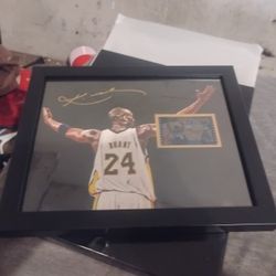 Kobe Bryant Picture With Autograph