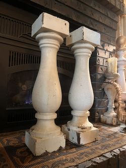 Vintage Wooden Columns 