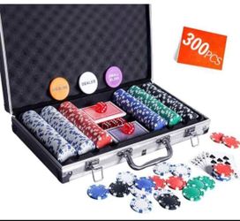 300-Piece Poker Chip Set with Aluminum Case