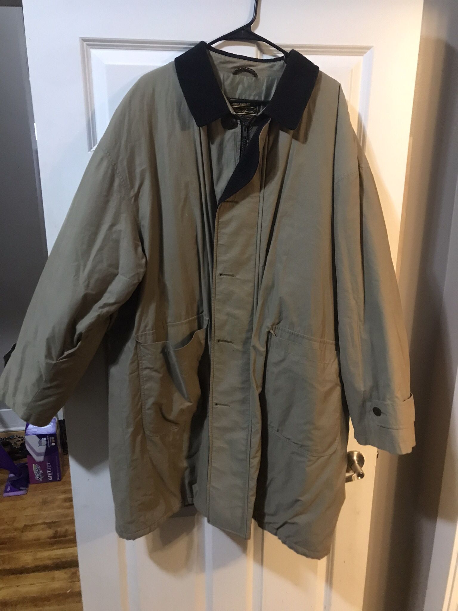 Eddie Bauer Men's Parka Coat Brown L