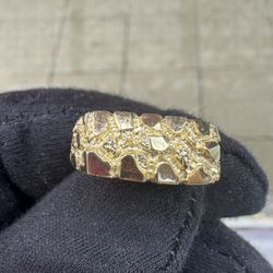 Gold Nugget Ring 