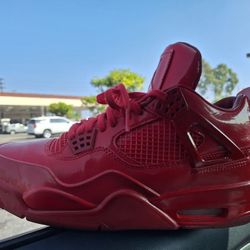 Air Jordan 4 11Lab4 All Red Original Like New Great Condition  Used Rarely Size 8.5 Good Condition No Scratches No Bends