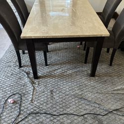 Granite Dining Table With Chairs!