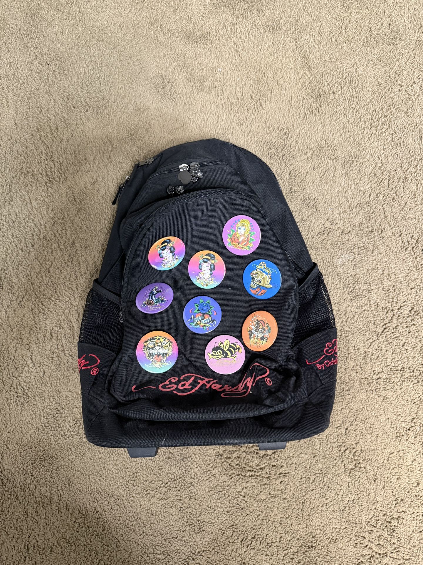 Vintage Ed Hardy Rolling Backpack