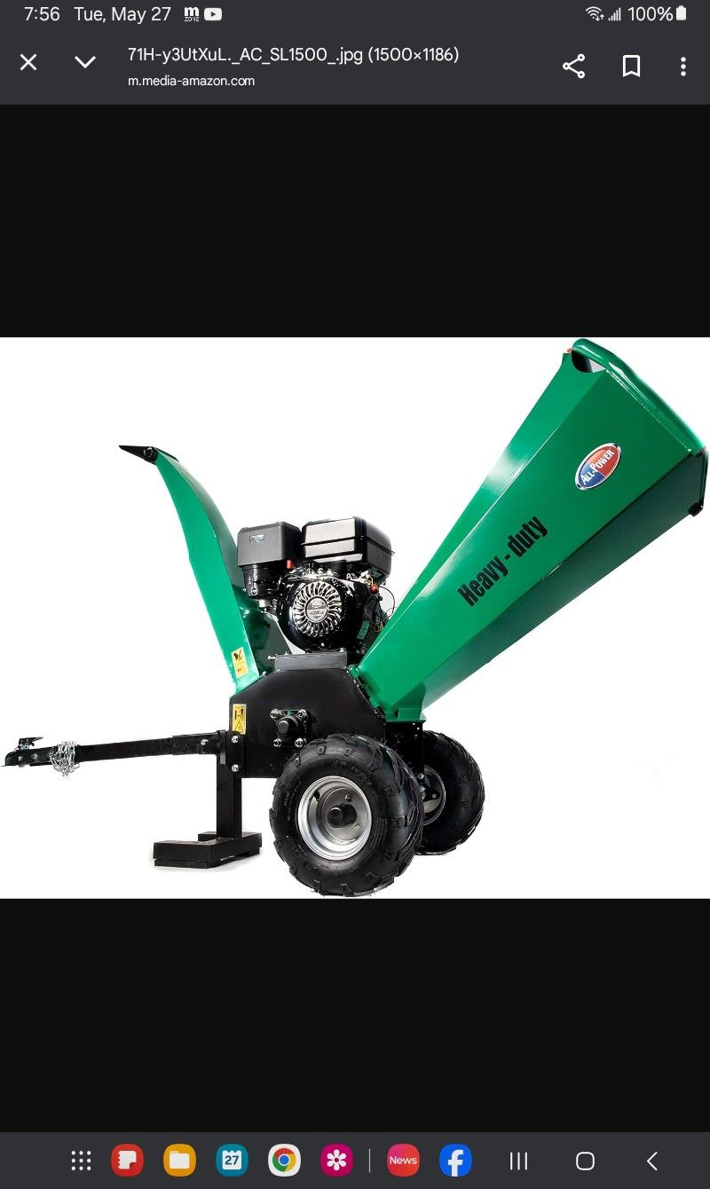 New Wood Chipper 15hp