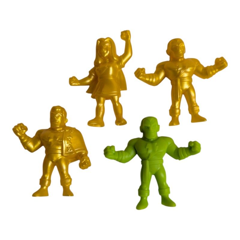 4 Wendy's Kids Meal Series 2 DC Comics 2025 Super Hero Green Gold Figures
