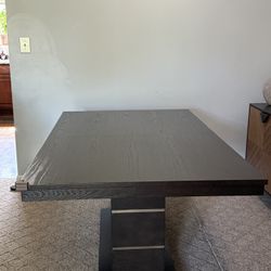 Dining Table With Six Chair Plus Piece For Extension Table To Be 8 Chair