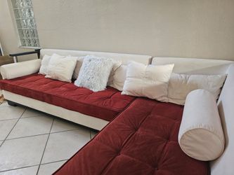 Sofa Couch Suede Material